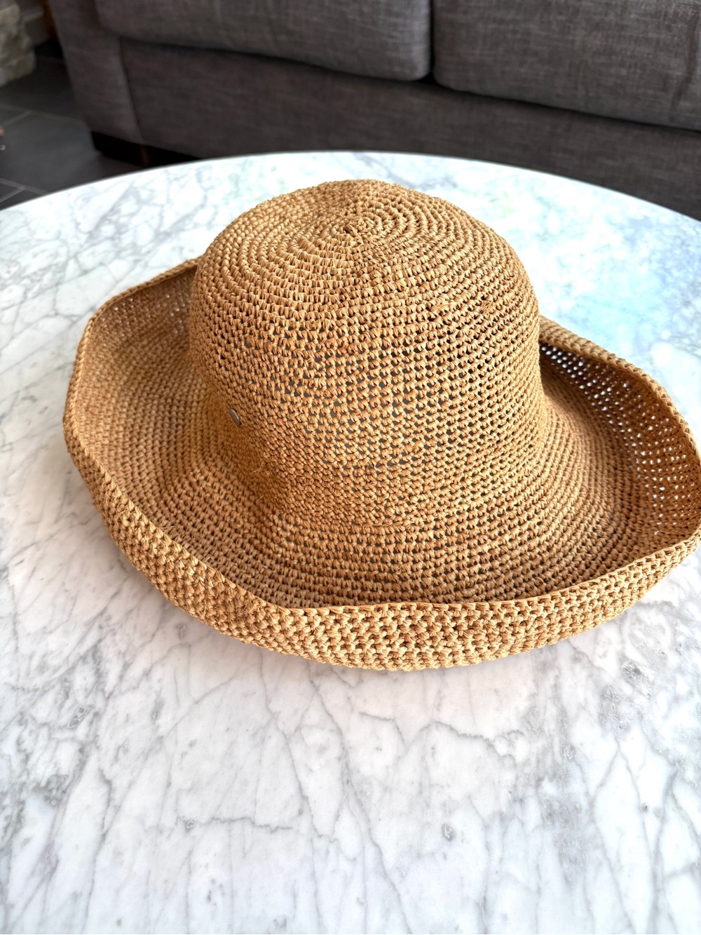 Helen Kaminski Provence Hat 100% Raffia Woven Straw Iconic Packable In Tan